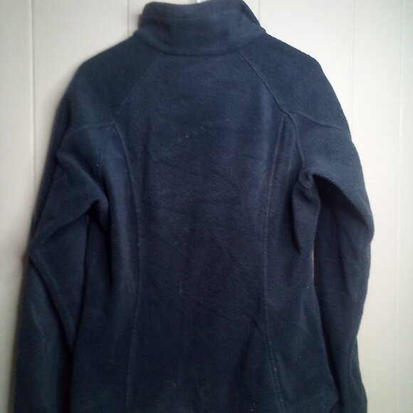 Columbia Fleece Jacket M Full Zip Pockets Dark Gray - Picture 12 of 13